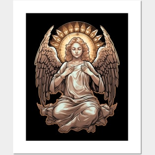 Angel woman Posters and Art